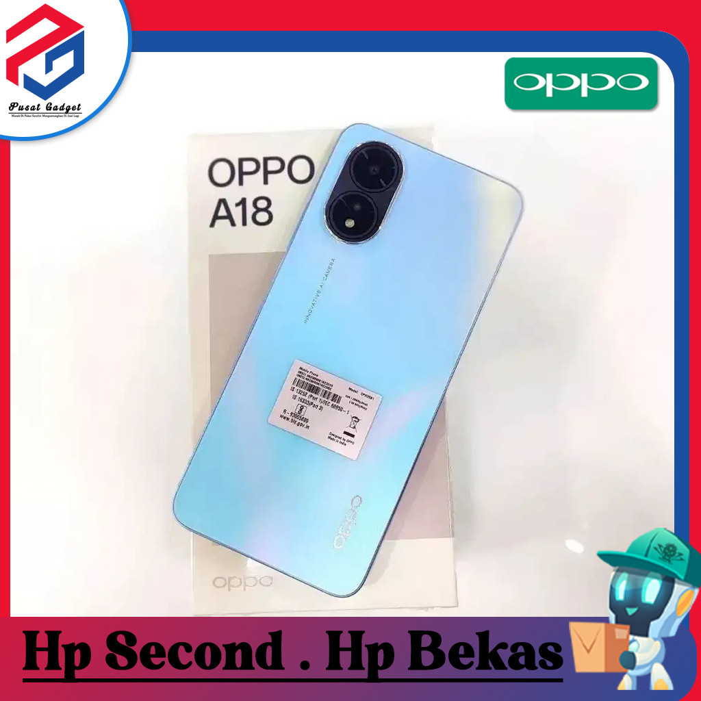 Oppo A18 Ram 4 Rom 128GB Second Pusat Gadget