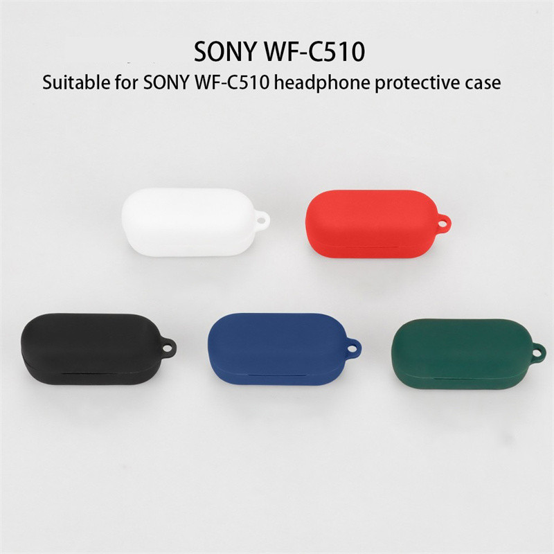 For SONY WF-C510 Cover Bluetooth Earphone Box Case Soft Silicone Casing for SONY WF-C510 Case Earpho
