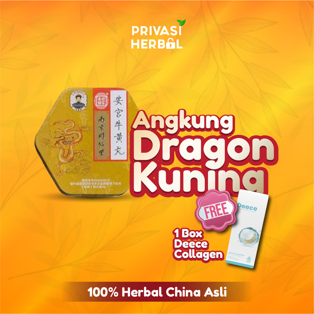 ANGKUNG DRAGON KUNING ORIGINAL CINA OBAT STROKE STRUK HERBAL CINA ORIGINAL ORI Asli I