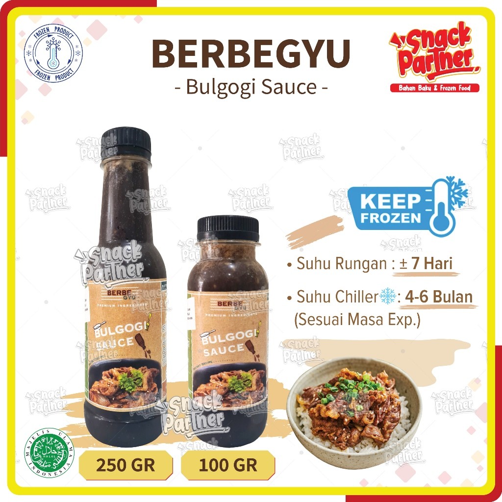 

BERBEGYU Bulgogi Sauce 100 / 250 GR - Saos Saus Bumbu Daging Panggang Premium Barbegyu BBQ - HOMEMADE BANJARMASIN 100GR 250GR