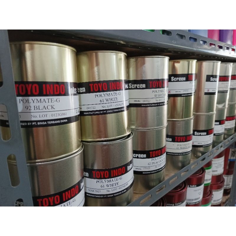 

Tinta Plastik Polymate Toyo 1kg Untuk Sablon