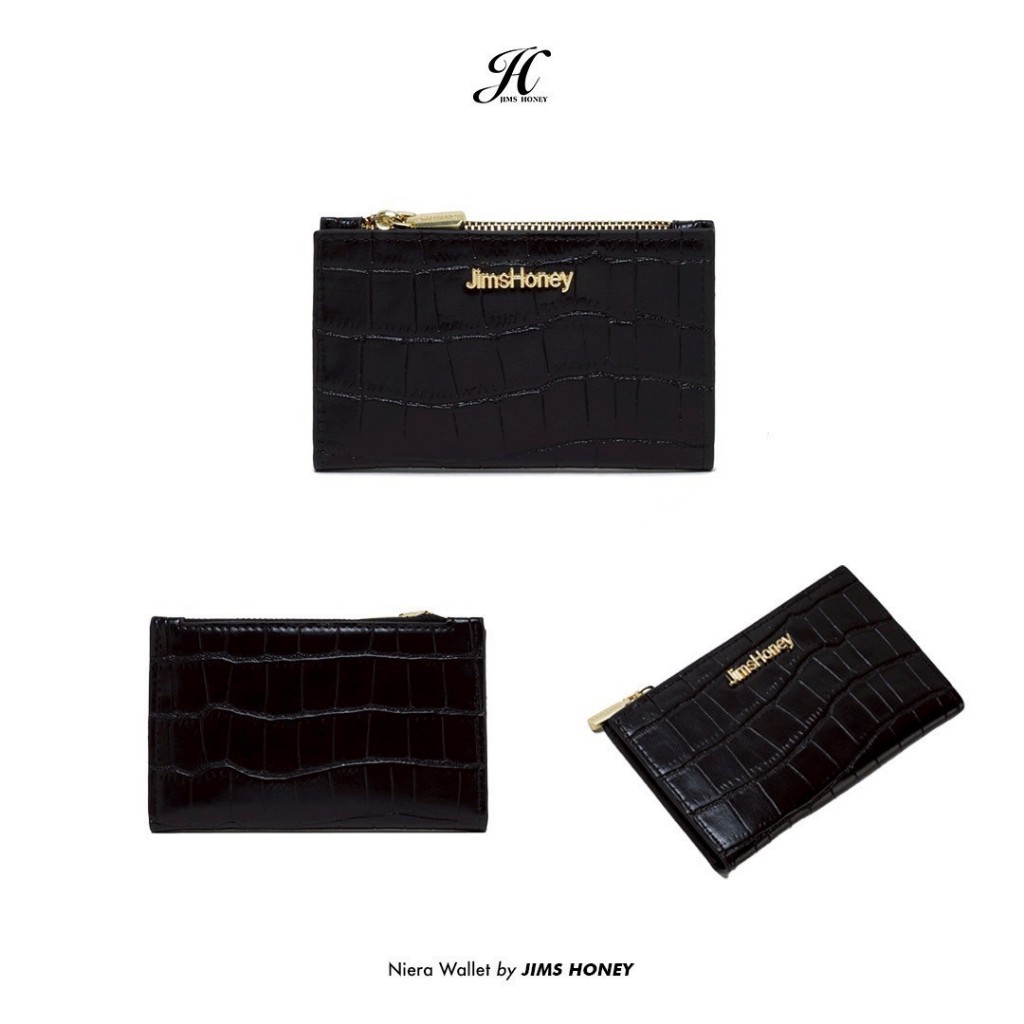 JIMS HONEY Dompet Croco Wanita NIERA WALLET Kartu Kulit PU Dompet Perempuan Cewek