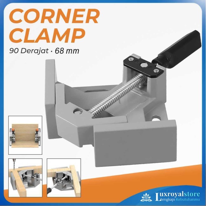 

Corner Clamp Penjepit Frame Kaca Kayu Angle 90 Derajat 68mm HIFESON - Luxroyalstore