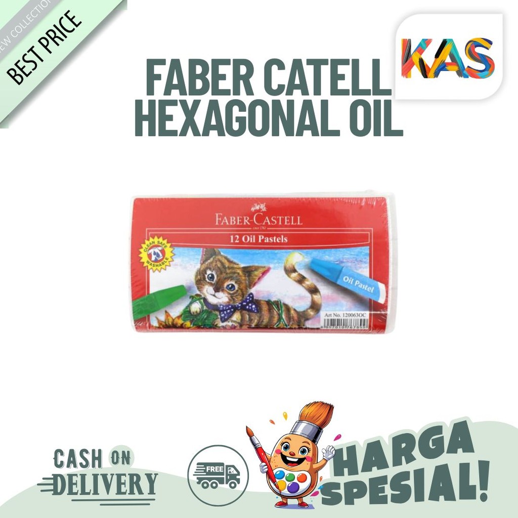

Faber Catell Hexagonal Oil Pastel Eco 12 Warna#120063OC