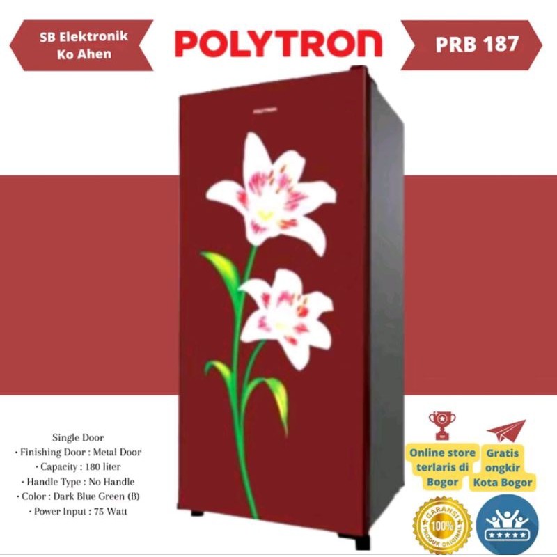 Kulkas Polytron 1 Pintu PRB 187 (180 Liter)