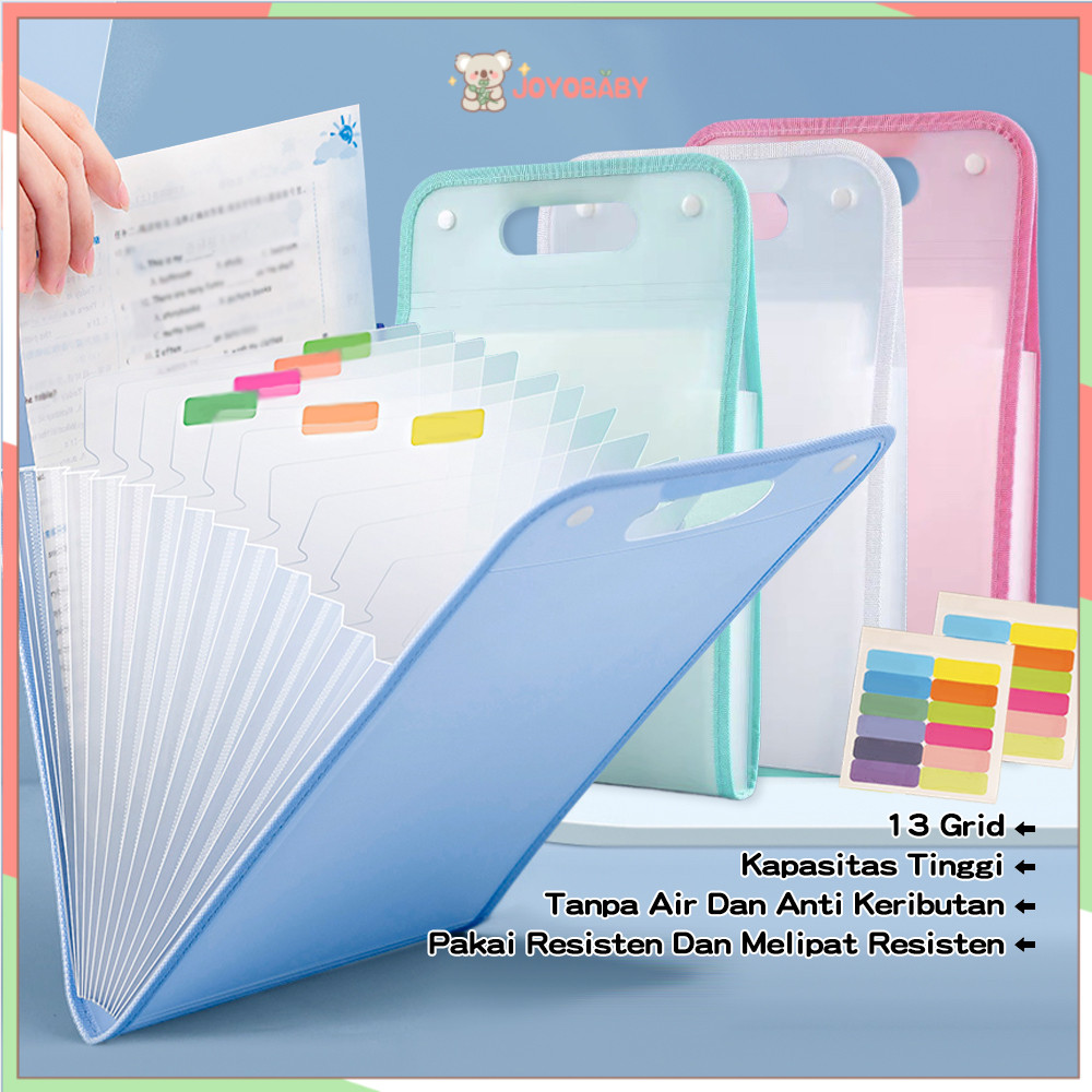

Joyobaby Tas File Handle Map File Clear Holder Anti Air Multi Layer Tas Dokumen A4 Folder Map