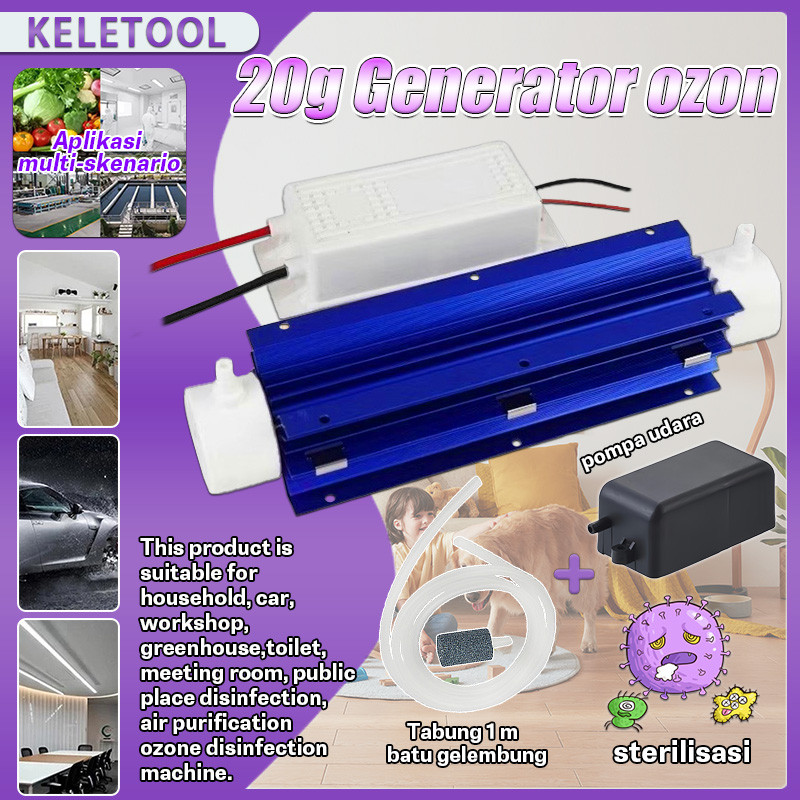 NEW PORODUK PEMBERSIH UDARA MULTIFUNGSI OZONIZER GENERATOR 20G STERILIZER OZON TABUNG RUMAH SPA