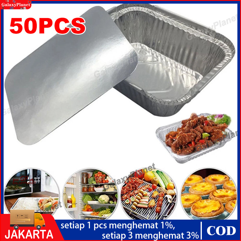 Penutup Baki Aluminium Foil Pasta Restoran/Penutup Pastel/Lasagna Mentai/Pasta Panggang