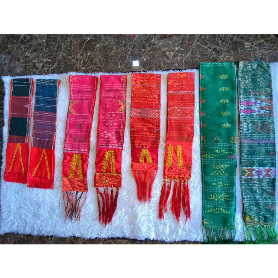 Selendang Ulos Sadum Batak Anak Dan Remaja / Ulos Batak Selendang UNGU - ROGABE