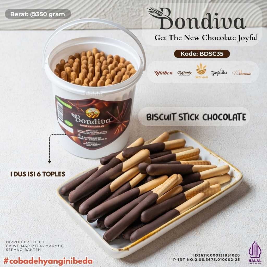 

Bondiva Biscuit Cokelat Stick Coklat Stick 350gr pertoples