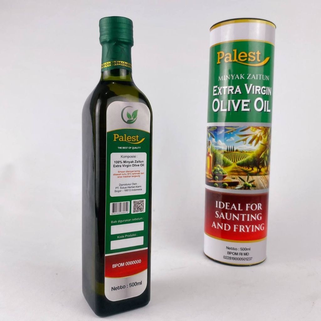 

Minyak Zaitun Extra Virgin Olive Oil Organic Premium Murni Asli EVOO | Minyak Zaitun Untuk Minum/Masak/Goreng/Wajah/Rambut 1 Liter