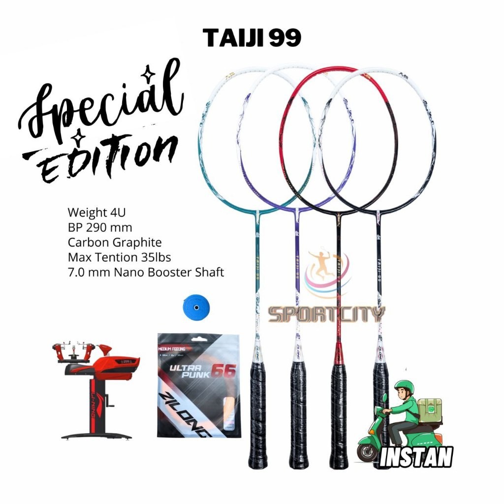 Raket Badminton Zilong TAIJI 99 // LORDGUN G1 36lbs Original