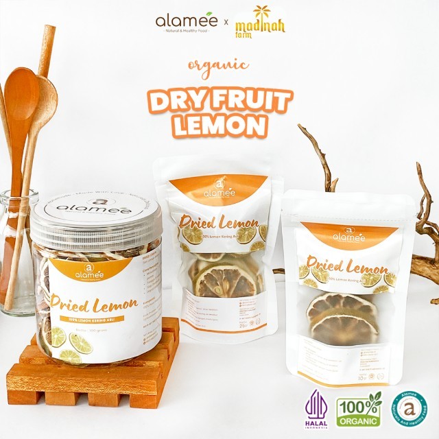 

ALAMEE Lemon Kering Dried Slice Tea Teh Herbal Iris Organik Minuman Herbal Organic madinah