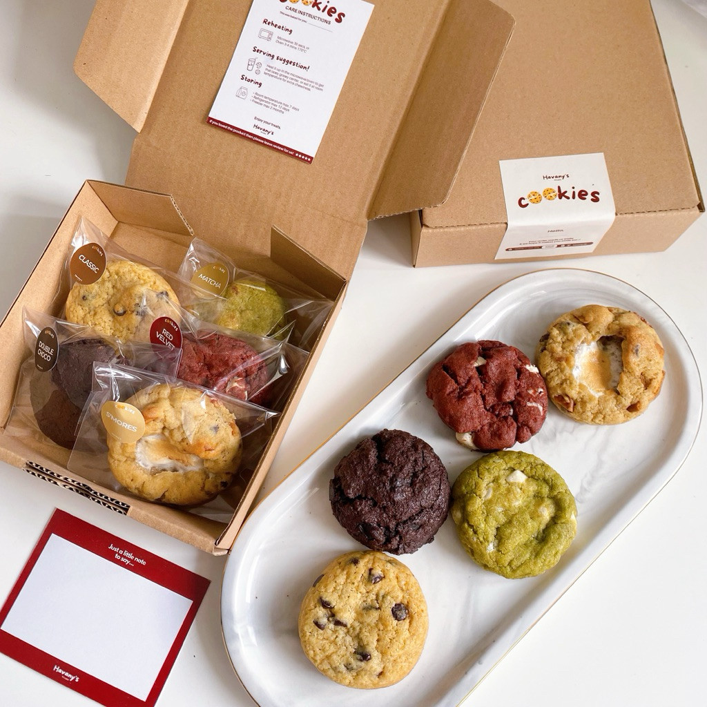 

[Paket Bundling] 5Pcs Soft Cookies by Havany’s Kitchen | Hampers Lebaran Birthday