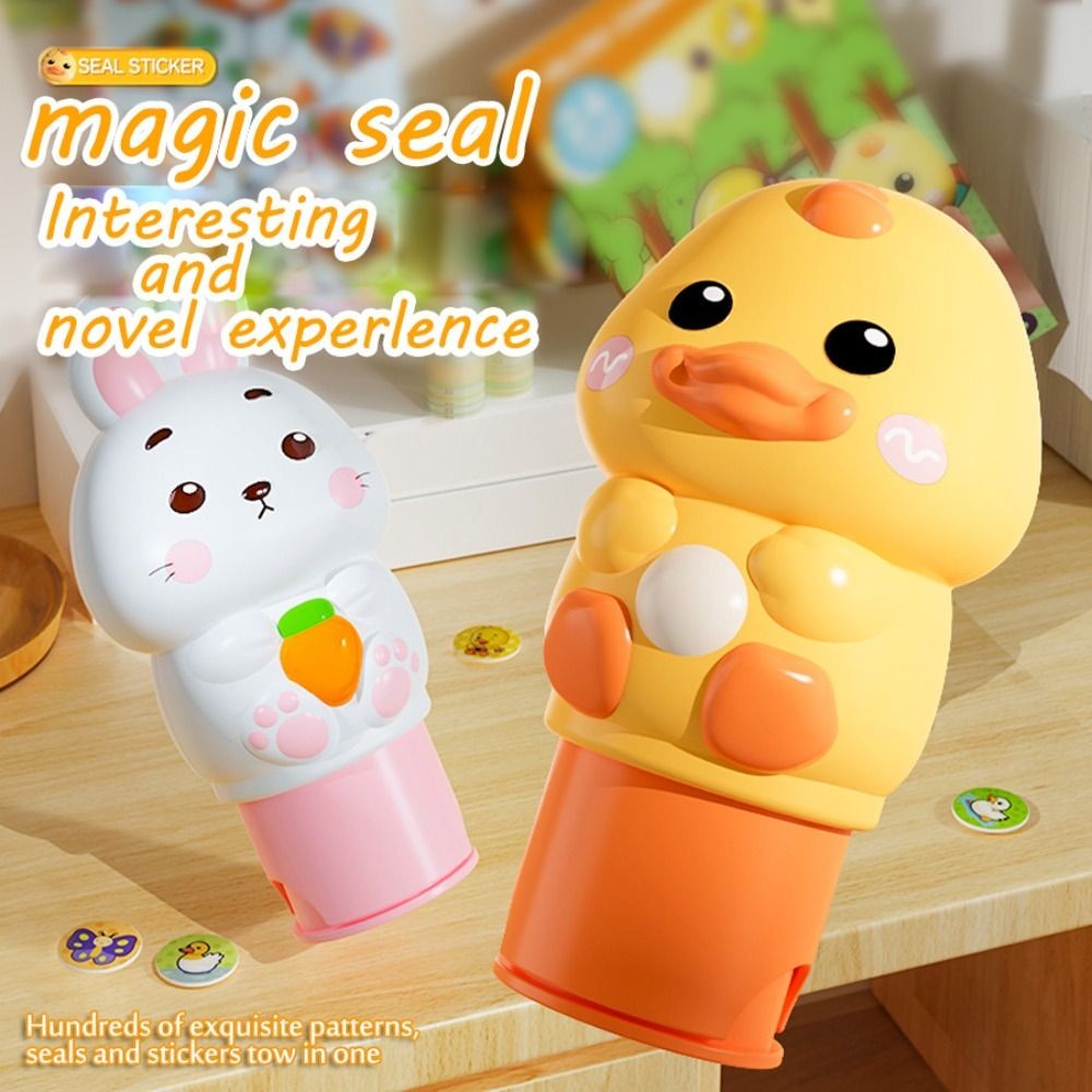

DIY Crafts Animal Stamp Stickers Signet Waterproof Reward Stickers Toys Set Interactive Seamless Children's Seal Toy
