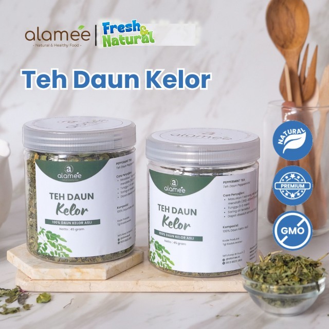 

Teh Daun Kelor Tea Bunga Herbal Alami Organic Natural Non Msg Siap Seduh 45gr fresh and natural