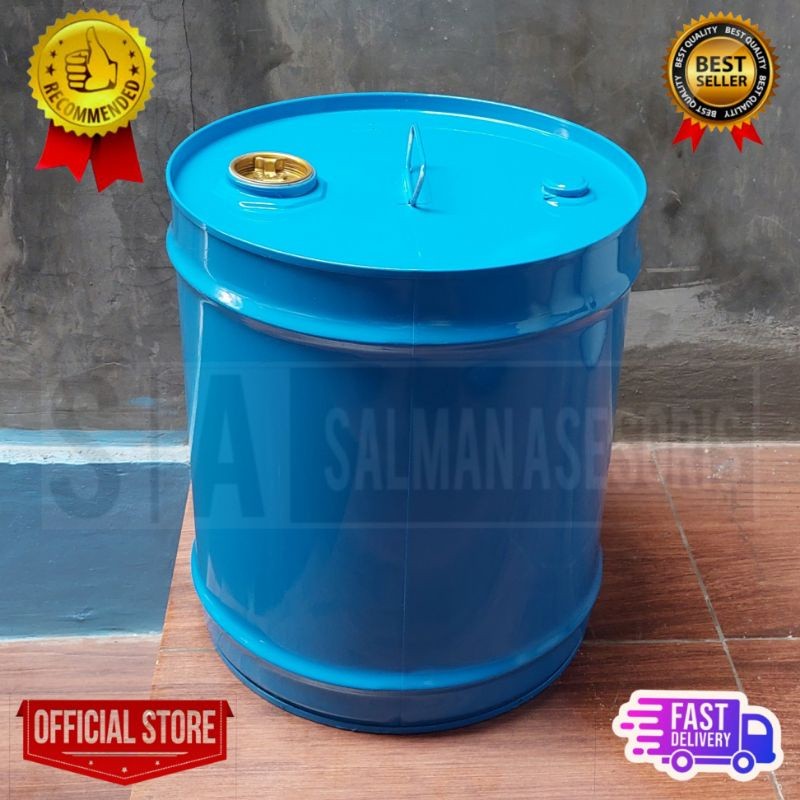 Jerigen Bensin BBM 30 Liter Tong Drum Besi