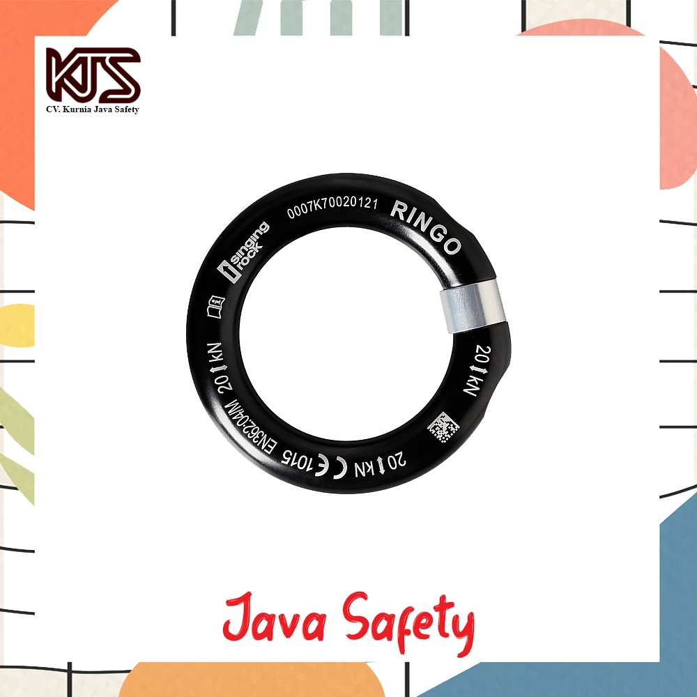 Singing Rock Ringo | Multidirectional gated ring | Carabinner Singing Rock Ringo | Carabiner RingCO