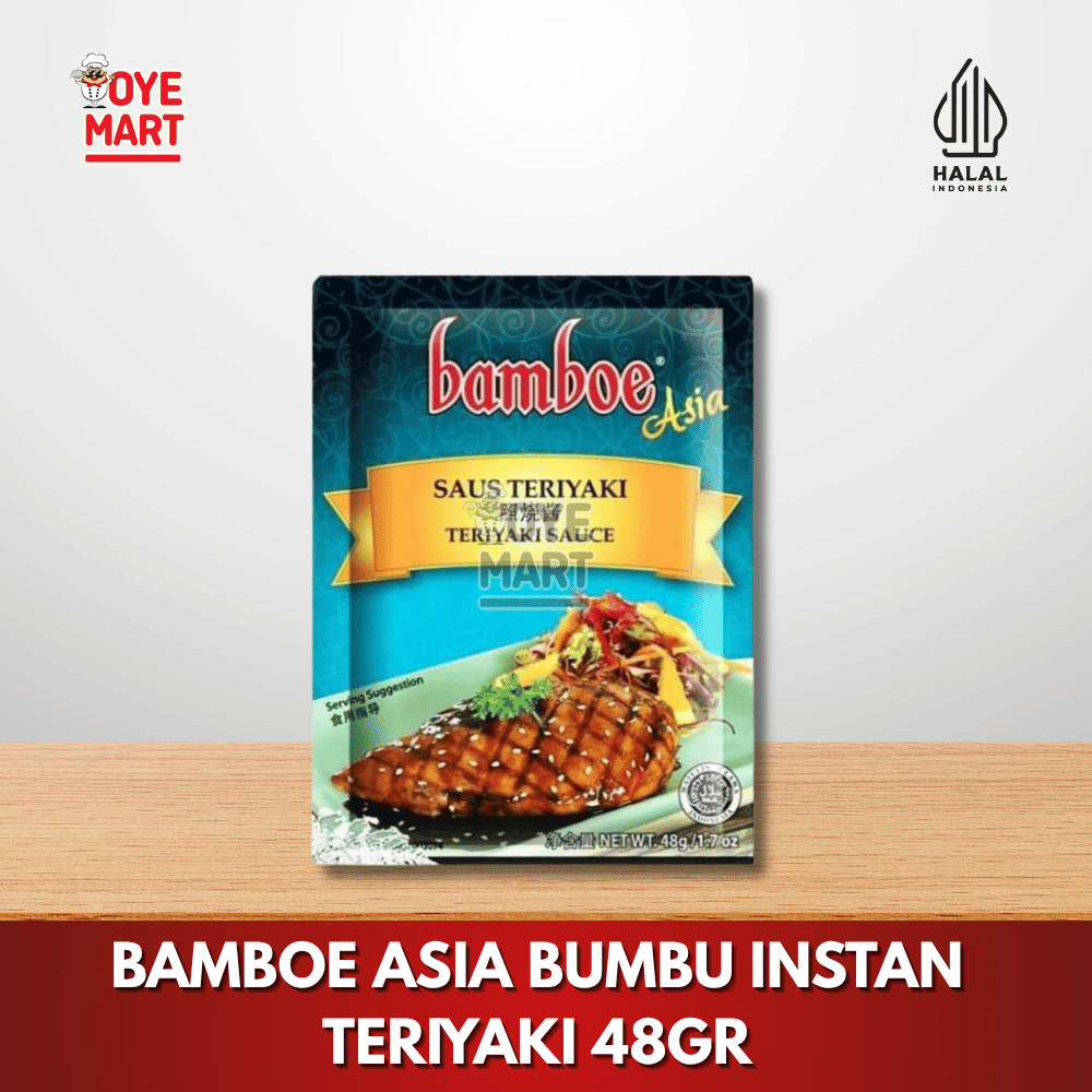 

BAMBOE ASIA BUMBU INSTAN TERIYAKI 48GR / TERIYAKI SAUCE