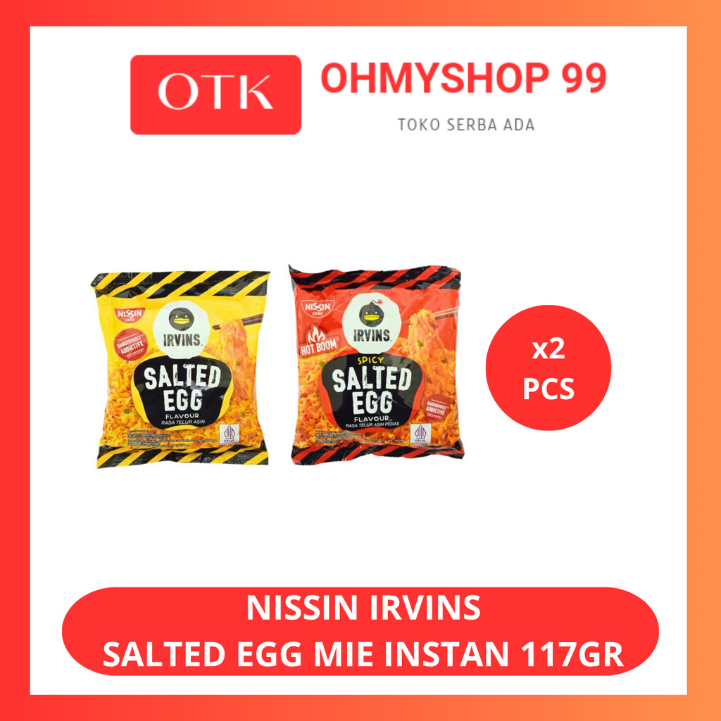 

Nissin Irvins Ramen Salted Egg Mie Instan 117gr x 2pcs