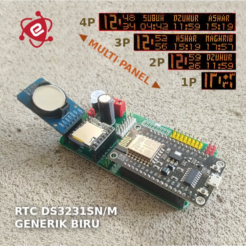 Controller JWS Murottal Quad Multi Panel Wifi MP3 Jam Jadwal Sholat