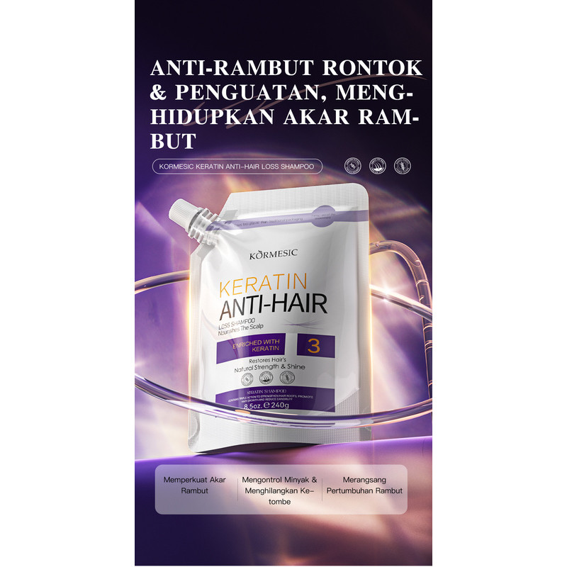 Shampoo rambut rontok keratin rambut rontok shampo hair energy shampoo keratin smooth anti ketombe d