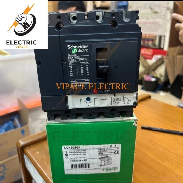 MCCB NSX160N 4P 160A 50KA SCHNEIDER