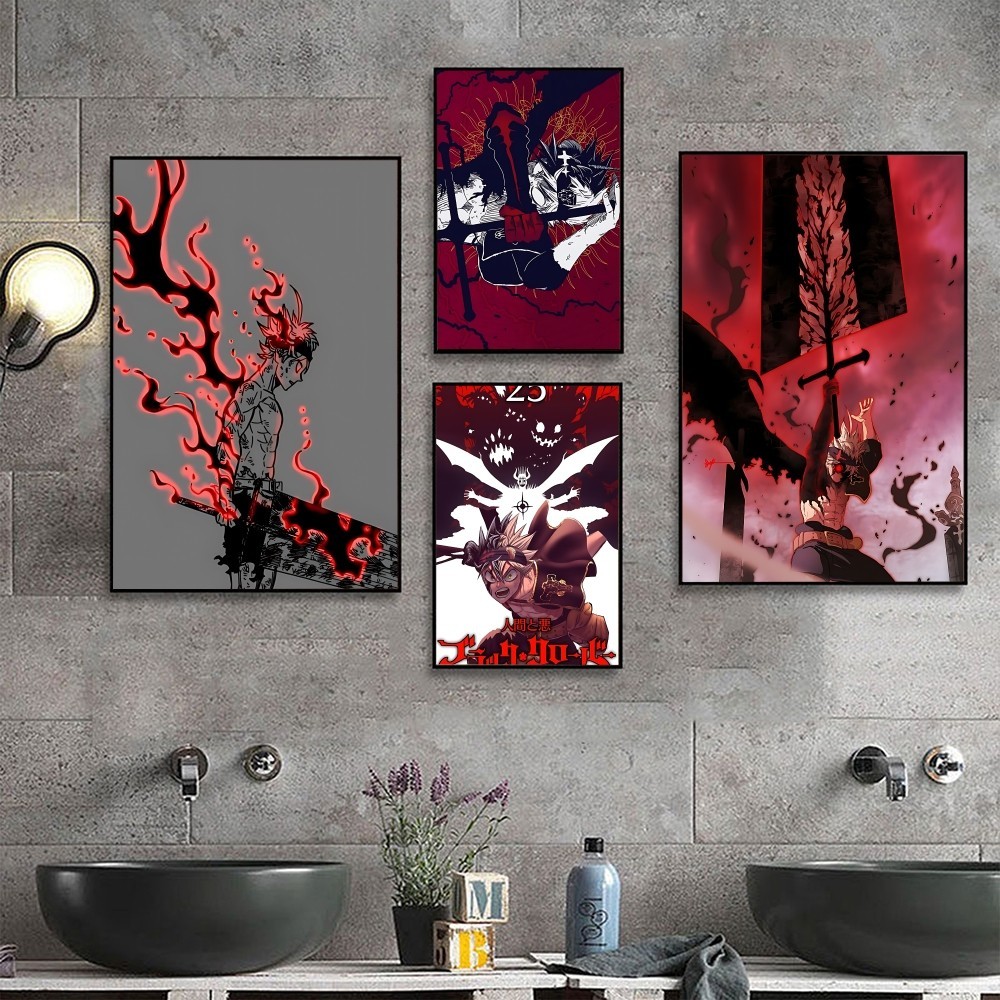 

Anime Black Clover Asta Poster No Framed Poster Kraft Club Bar Paper Vintage Poster Wall Art Painting Bedroom Study Stickers