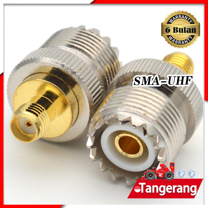 Konektor PL259 SMA Betina ke UHF Betina Konektor Antena HT SMA Female to UHF Female