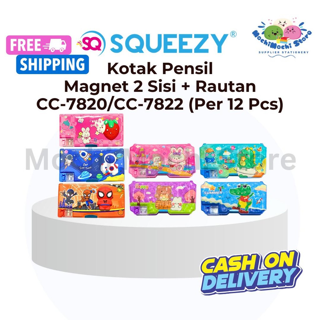 

PER 12 PCS Kotak Pensil Magnet 2 Sisi + Serutan CC-CC-7820 | CC-7822 | CC-7823 | Pencil Case + Sharperner | Tempat Pensil | Kotak Pensil Karakter Magnet | CC-7820 | CC-7822 | CC-7823