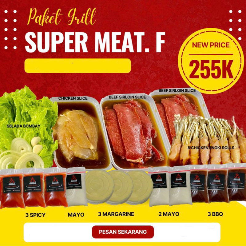 

PAKET GRILL SUPER MEAT.F || PAKET BBQ || PAKET GRILL PROMO