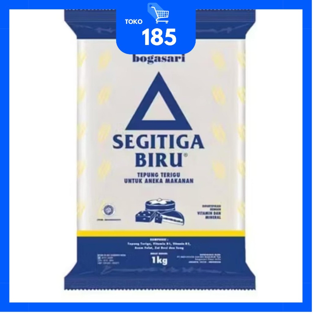

Segitiga Biru Bogasari Tepung Terigu1 KG ECO Kemasan Transparan