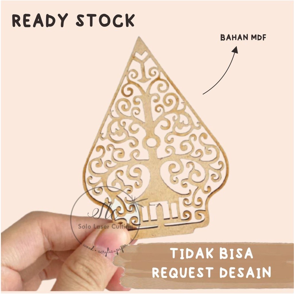 MDF CHIPBOARD GUNUNGAN WAYANG MAHAR / UKIRAN KAYU GUNUNGAN