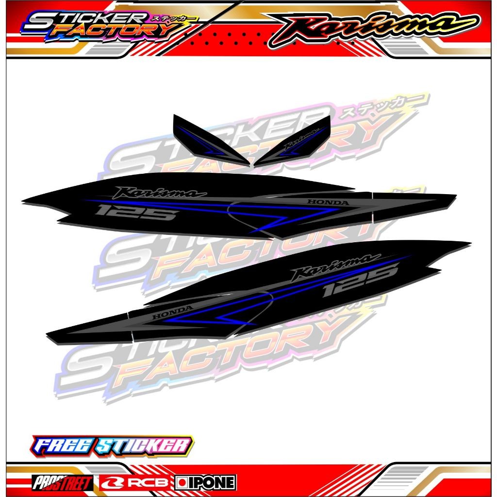 STRIPING VARIASI HONDA KARISMA / STICKER LIST VARIASI MOTOR HONDA KARISMA