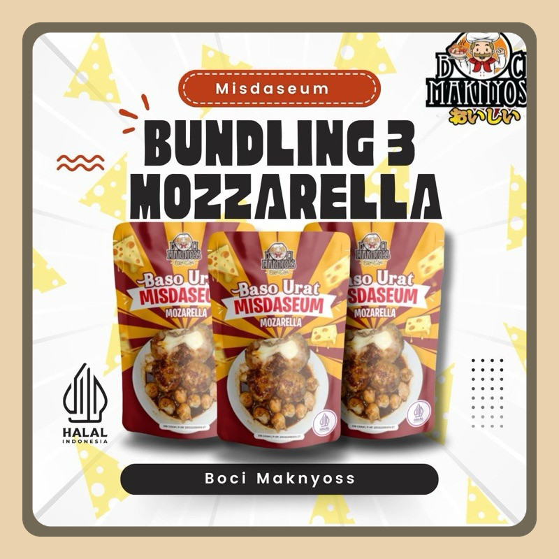 

BUNDLING 3 BADAZ (BASO URAT MOZARELLA MISDASEUM MAKNYOSS