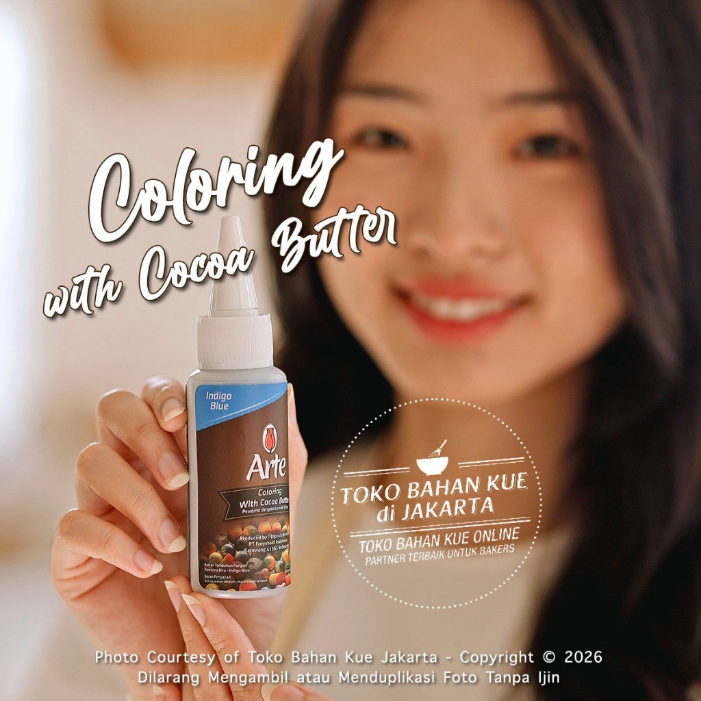 

Tulip ARTE INDIGO BLUE Chocolate Coloring Cocoa Butter Pewarna BIRU