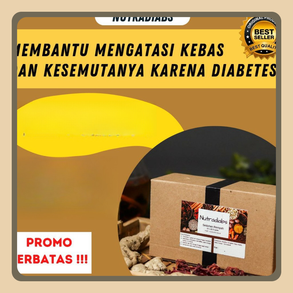 

[PROMO BELI 1 GRATIS 1] NUTRADIABS HERBAL SOLUSI KEBAS KESEMUTAN KARENA DIABETES