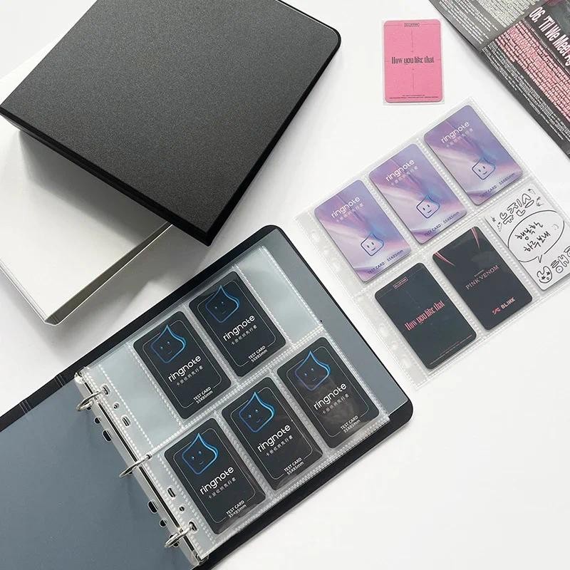 

Kpop Photo Card Binder 3 inch Photocard Holder Clear Sleeves Photo Albums Idol Cards Collect Book Trading Card Storage 포토카드용품