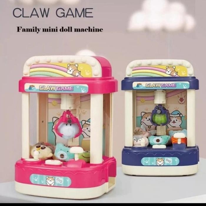 Promo Mainan Claw Doll Machine Capit Boneka - Game Japit Mini Grabber