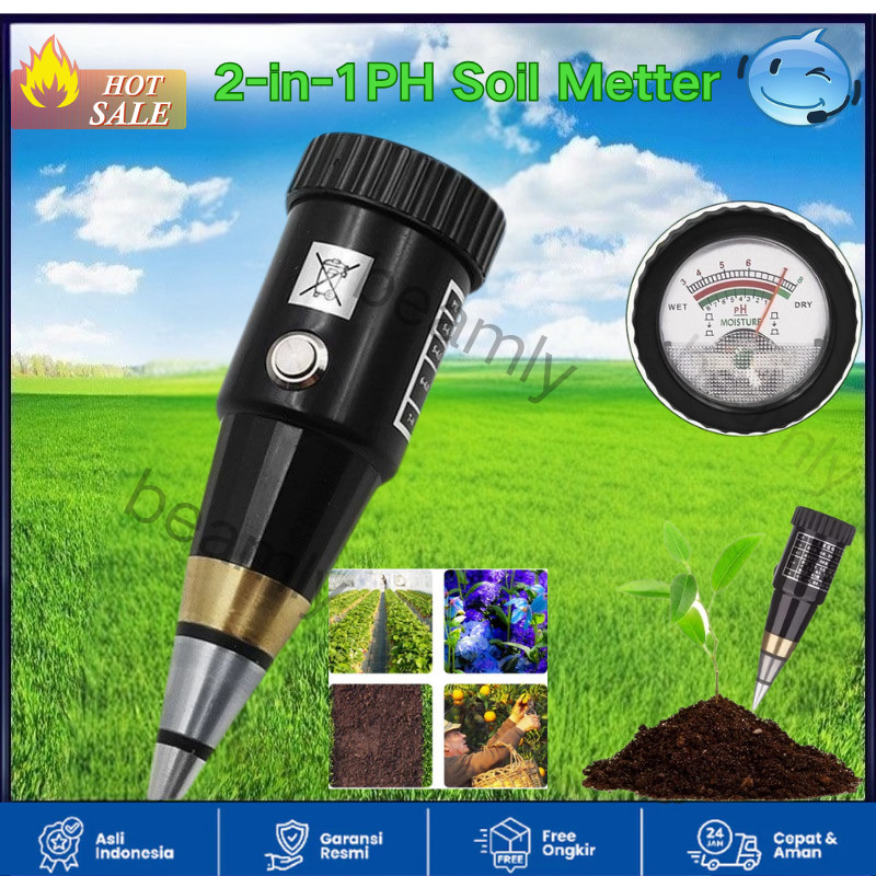 

Alat Penggukur Tanah 2 in 1 Pen Type PH Meter Soil Soil Analyzer Tester Meter Alat Pengukur Kadar Lembab Tanah...