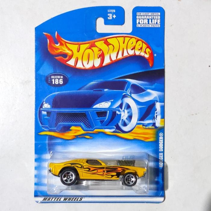 TR99 HW Hot Wheels Rodger Dodger kuning tampo flame