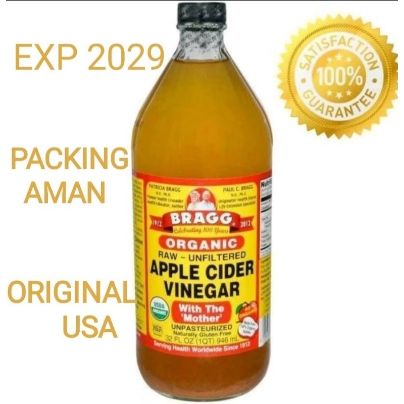 

Bragg apple cider vinegar 946ml Original USA / cuka apel organik 946ml