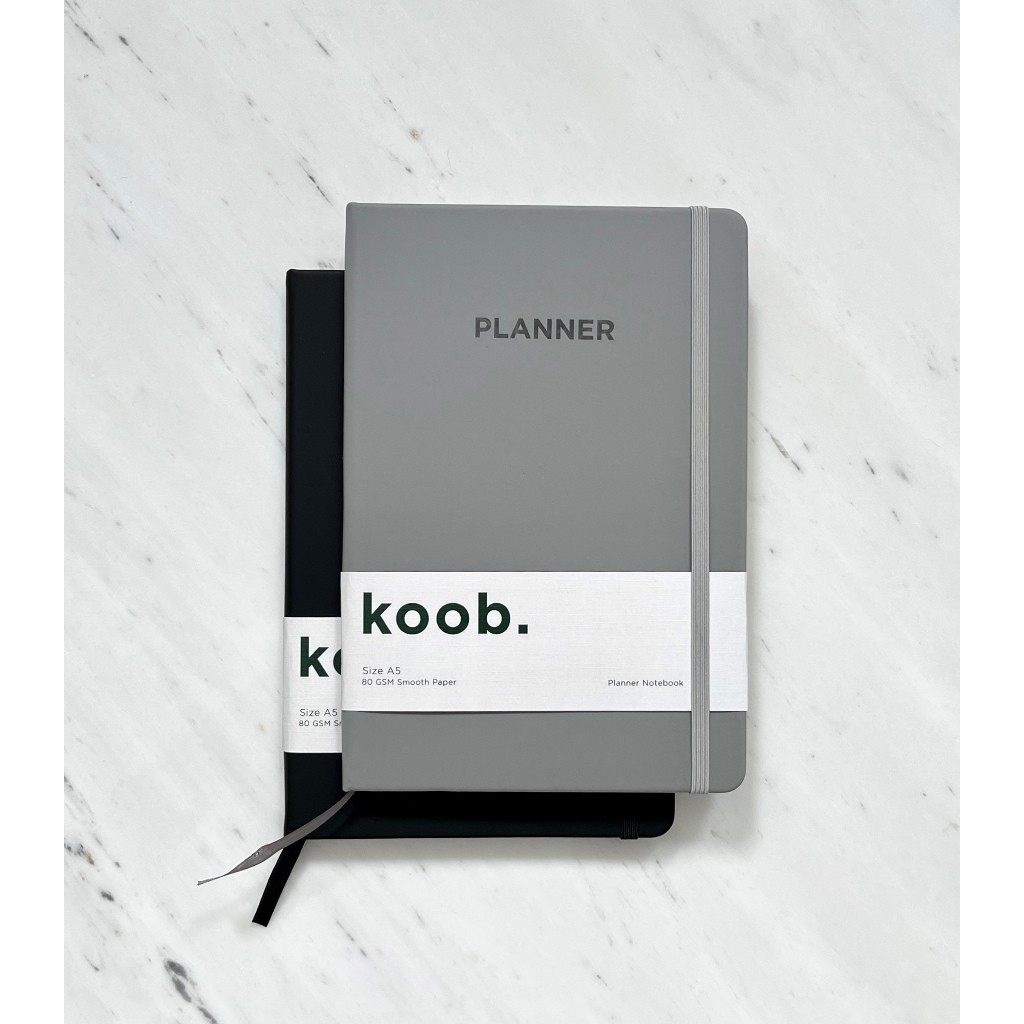 

A541 Koob. Hardcover undatted one year planner / notebook annual planner jurnal
