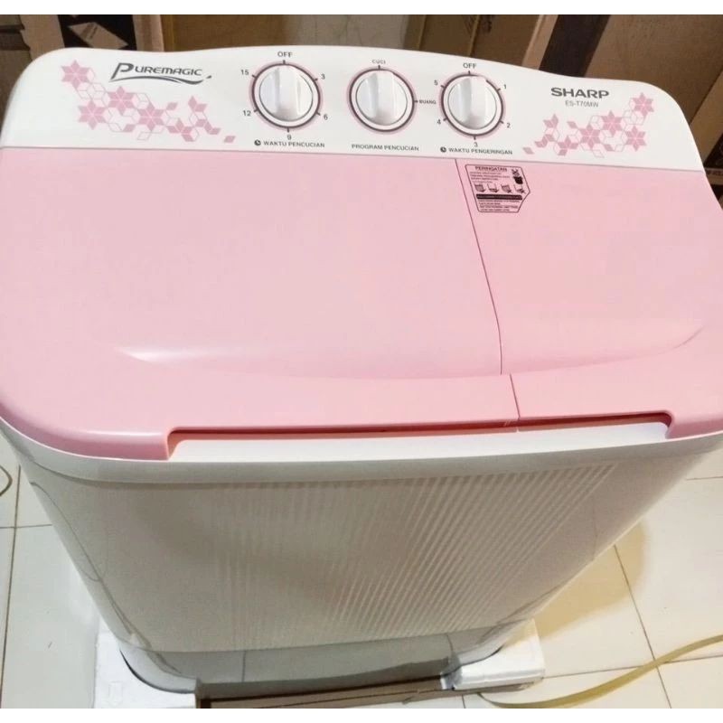 SHARP MESIN CUCI 2 TABUNG EST 70 MW LOW WATT