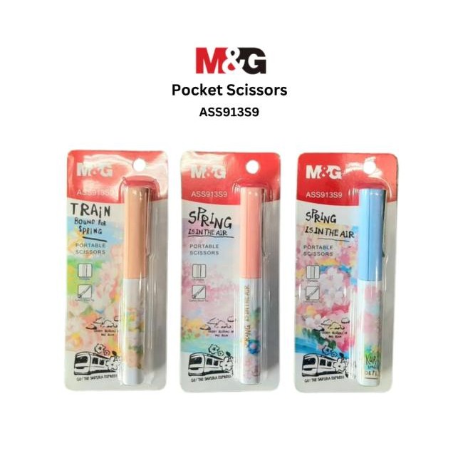 

Pocket Scissors M&G ASS913S9 Spring is In The Air Gunting Portable/Gunting Saku/Gunting Kecil
