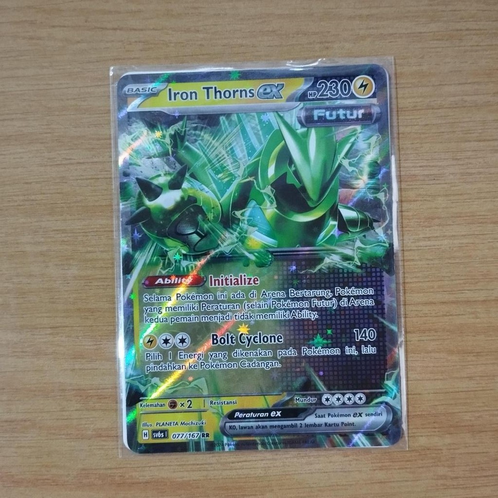 iron thorns ex sv6s RR 077/167 TCG pokemon