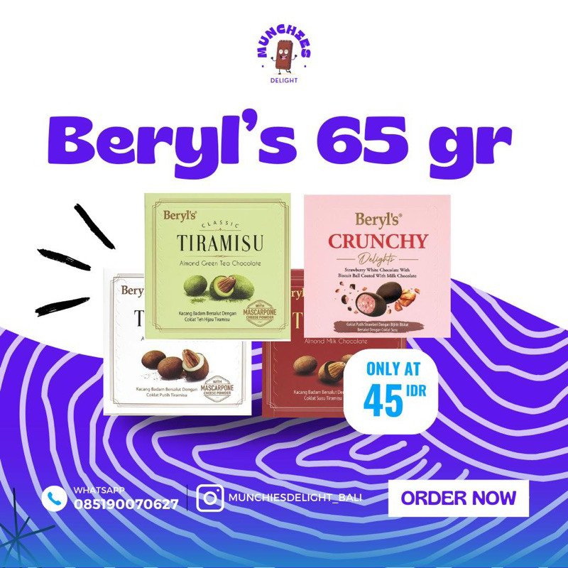 

Beryl's Classic Chocolate 65 g / Coklat Beryls / Coklat Import Malaysia / Coklat Impor