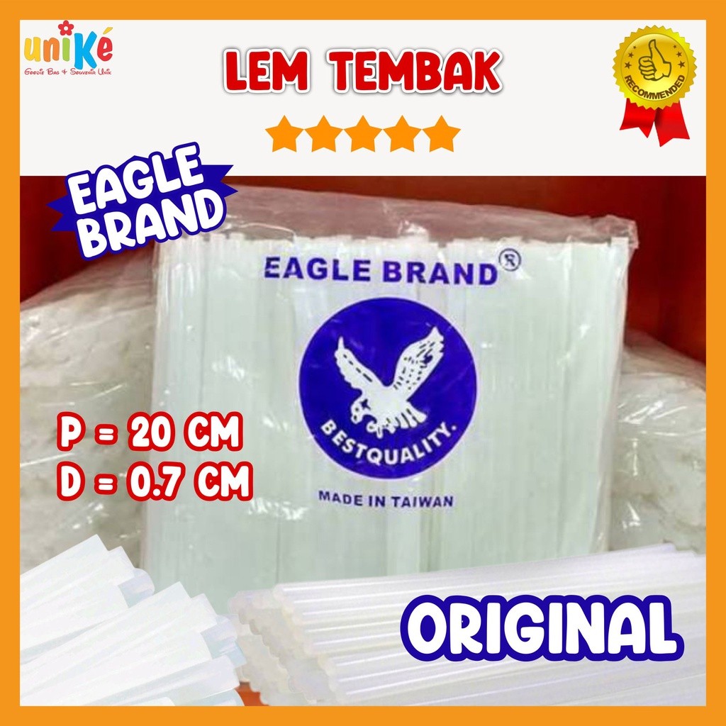 

Isi Lem Tembak KECIL Lem Lilin / Refill Lem Tembak Glue Gun EAGLE BRAND Bakar 20 cm D.7mm