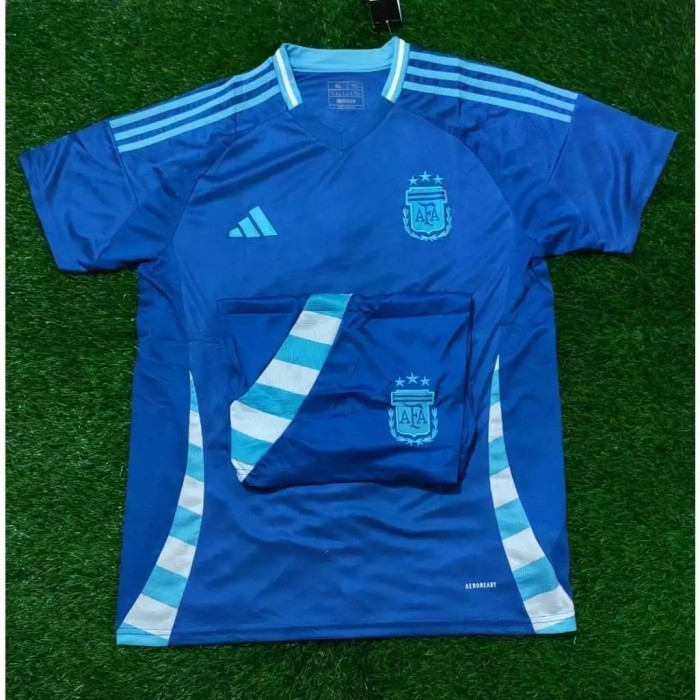 SETELAN JERSEY BAJU BOLA ARGENTINA AWAY COPA AMERICA 2024 DEWASA