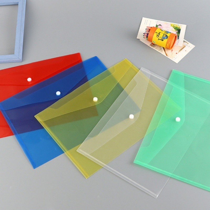 

A4 Map Mika Kancing Big | Map Dokumen 209 Transparent Plastic | Information Bag - SAN BWI